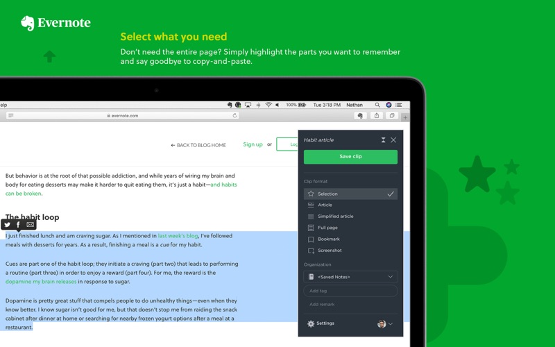 evernote for mac more fonts